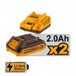 INGCO Μίνι Αλυσοπρίονο Μπαταρίας Bl Motor 20V Li-Ion (2x2.0Ah) CGSLI20682-20686